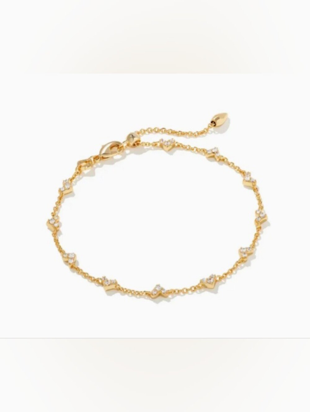 🩷Kendra Scott Haven Gold Crystal Heart Bracelet🩷